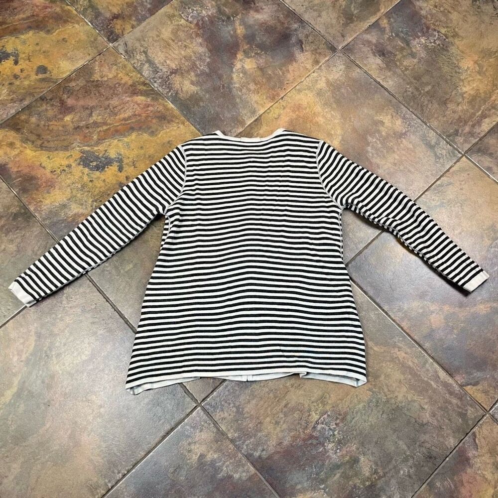 NWT A La Carte Reversible Zip Up Striped Jacket Medium - Picture 13 of 13
